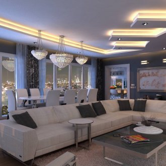 Осветление на панорамни прозорци