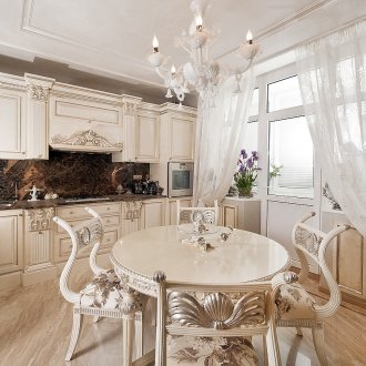 Класическа правоъгълна кухня