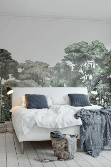 스칸디나비아 인테리어의 CPL 도어