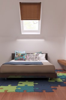 Детска стая в просторно светло таванско помещение