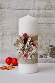 Коледен декор на свещи