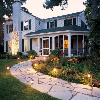 Малки светлини за осветяване на градината