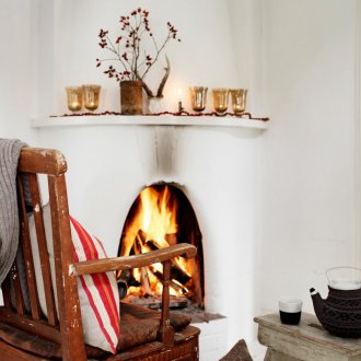 Декор за камина от вар