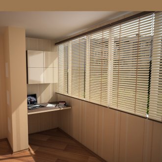 Малка работна зона на балкона