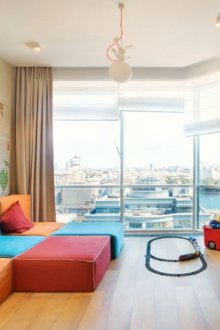 Дизайн на двустаен апартамент с детска стая