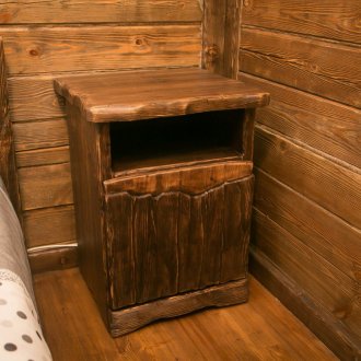 Нощно шкафче от масивно дърво