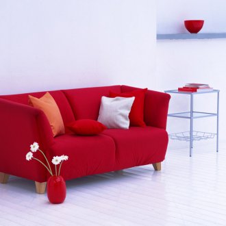 Черен двоен диван