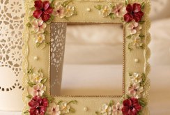 Decor frame with flowers.