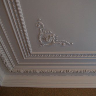 Stucco ceiling decor