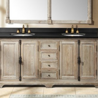 Рустик двойна мивка