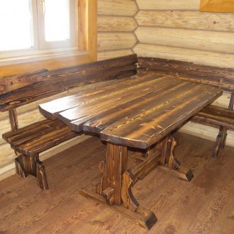 Solid wood table