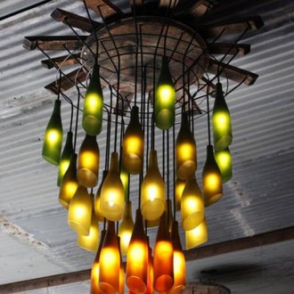 Декор за бутилка с панделка