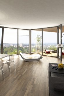 Черните тапети добре балансират много светлина