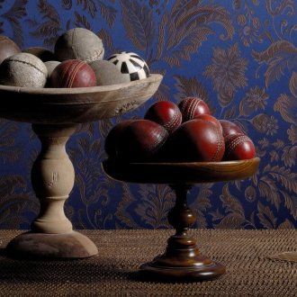 Син тапет от копринен екран