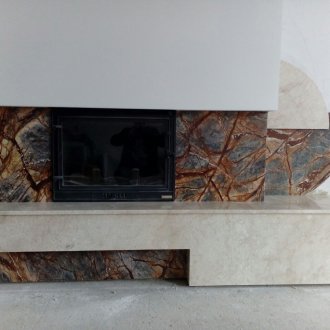 Сини мраморни плочки