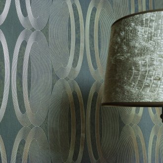 Бежова плочка с кръгове в банята