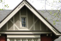 Pediment rumah konkrit