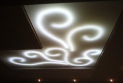 Decorative ceiling lighting with LEDs