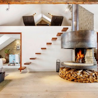 Плочка печка в имението