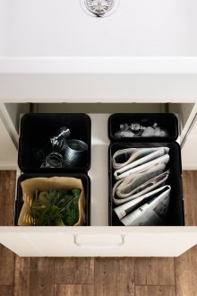 Система за съхранение в чекмеджето на кухнята