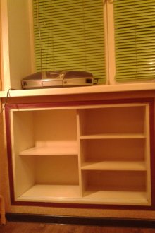 Niche under the window in the kitchen