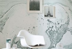 Acrylic wallpaper with abstract pattern