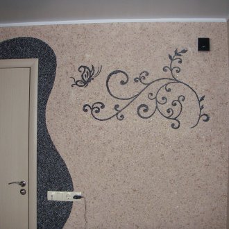 Butterfly from a napkin on the table