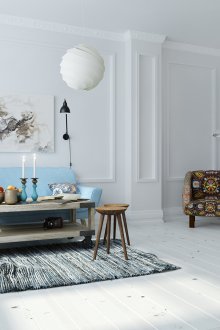 Декор за всекидневна в скандинавски стил