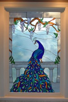 Витраж в интериора