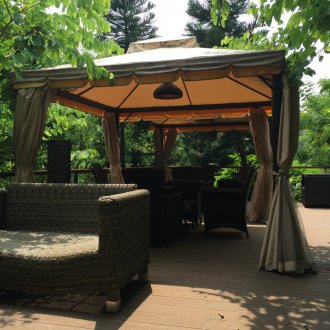 Завеси с решетка за беседка