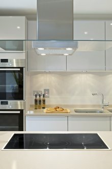 Large white kitchen