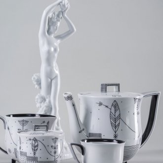 비엔나 도자기 차 세트