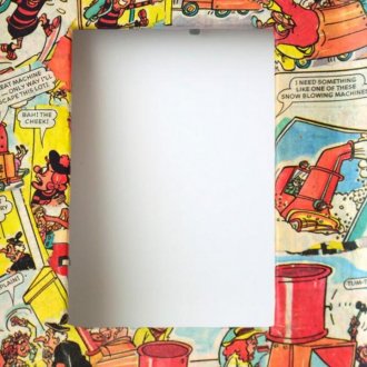 Рамки за декупаж от комични страници.