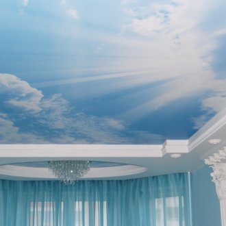 3d таван с небе