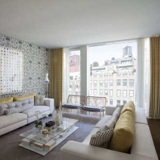 Велурен тапет в интериора на апартамента