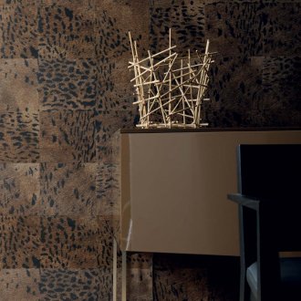 Langsir bercetak di dalam bilik tidur