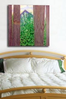 Снимка за спалня в селски стил