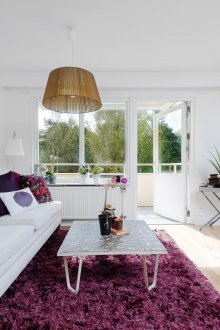 Снимка за хол в скандинавски стил