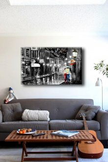 Боядисване в тъмни цветове в светъл хол