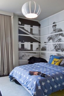 Stylish small room for a teenager boy.