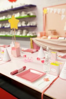 Decoration for a children's holiday in pink