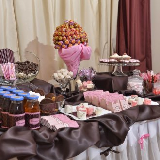 Sweet table decoration at a children's party