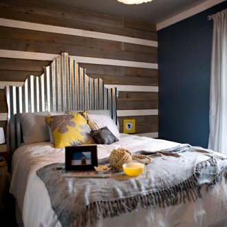 Легло с метален таван