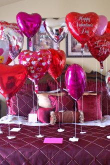 Декорация за спалня за романтична вечер