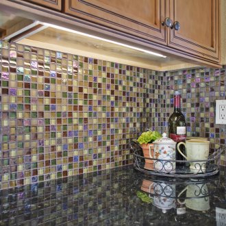 Слюда мозайка в кухнята