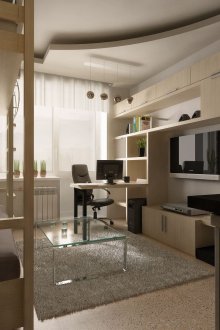 Белите стени и таван разширяват малкото пространство