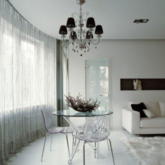 White Filament Curtains