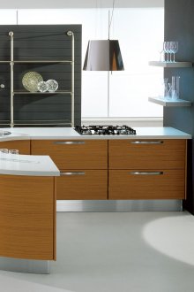 Полукръгла работна зона - бар брояч