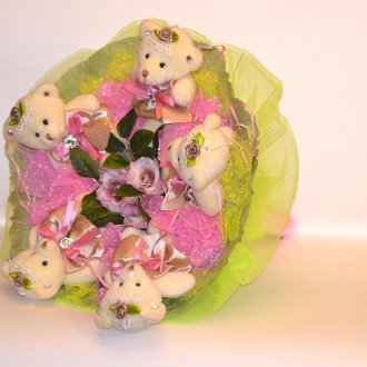 Букет от мечки