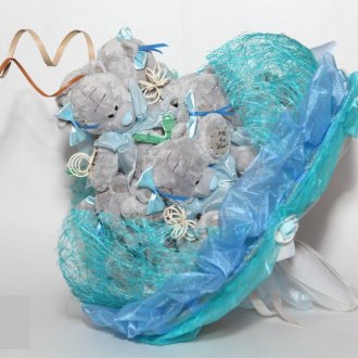 Букет от плюшени мечета